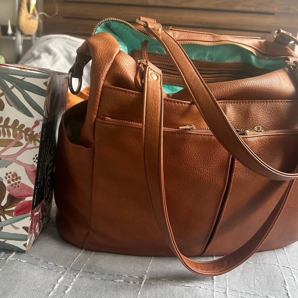 Elegant Tan Women's Baby Bag